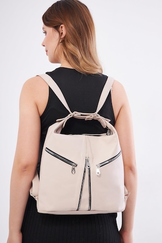Derinss Leather Derinss Hakiki Deri Kadın Bej Sırt Ve Omuz Çantası Dkb501 001