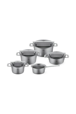 Fissler Phi Collection Cam Kapak 9 Parça Tencere Seti Renkli