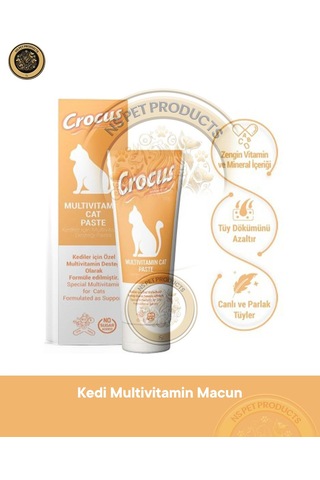Crocus Kedi Multivitamin Macun 100 Gram