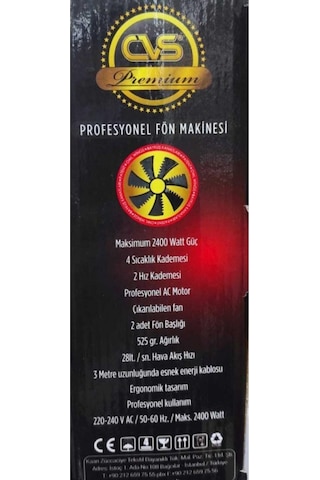 Cvs Premium Fön Makinesi 2400w Dn7111