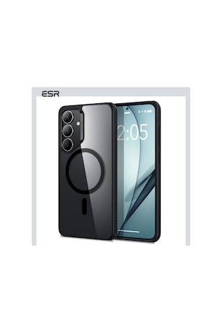 Esr Samsung Uyumlu S25 Plus Halolock Magsafe Classic Hybrid Silikon Kılıf Şeffaf Siyah