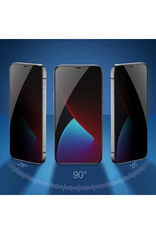 İphone 16 Pro Max Uyumlu Redclick Kolay Uygulama Aparatlı 5d Magic Privacy Glass Hayalet Cam Ekran