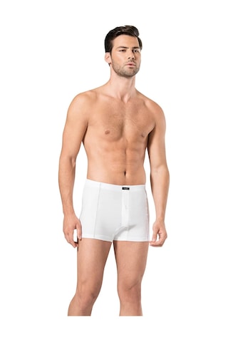 Pierre Cardin Erkek Penye Boxer 6 Adet Beyaz