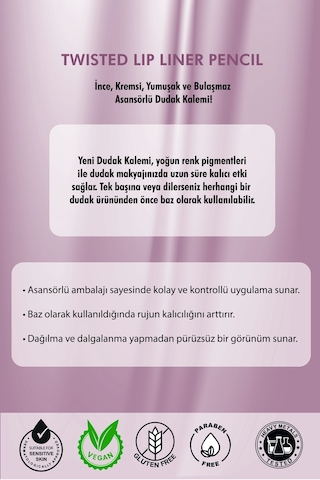 Farmasi Asansörlü Dudak Kalemi 03 Dirty Rose