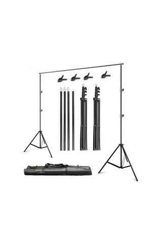 Odox 2x2 M Fon Perde Standı, Backdrop Stand, Background Stand Siyah