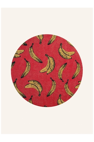 Pop Banana Kaymaz Tabanlı Modern Halı Pet Malzeme Zemin Isıtma Uyumlu