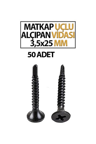 Matkap Uçlu Alçıpan Vidası 3,5x25 Mm 50 Adet Diğer