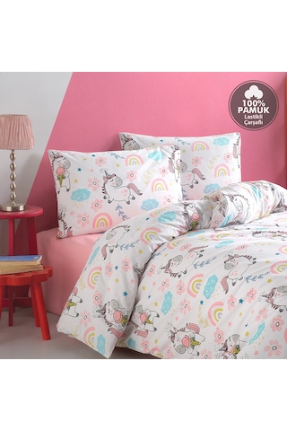 Coté Blanc Unicorn %100 Pamuk Tek Kişilik Lastikli Çar. Nev. Tk.