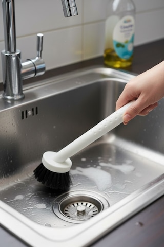 Grimorlife Çok Amaçlı Saplı Mutfak Banyo Temizlik Fırçası - Bulaşık Temizlik Fırçası-karma Renk