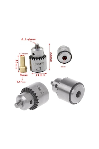Motor için Mini Anahtarlı Metal Mandren Set Proje Ödev Araştırma