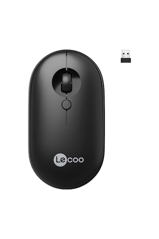 Lecoo WS212 Kablosuz 1600DPI 4 Tuşlu Optik Mouse Siyah