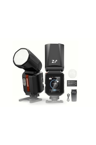 Neewer Z3r-n Nikon Uyumlu 100w Yuvarlak Kafa Akülü Tepe Flaşı