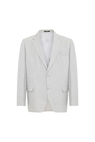 Süvari Gri Regular Desenli Mono Yaka 6 Drop Klasik Takım Elbise-35567 Gri