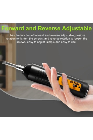 Symbee Şarj Edilebilir Mini Elektrikli Tornavida Seti - 2000mah Pil, Usb Şarj, 7 Uçlu