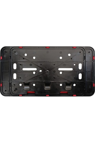 Çerçeveli Dikdörtgen Plakalık Plaka Altlığı Kırmızı 32x17cm 1 Adet