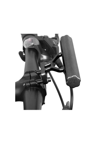 Lemestar Alüminyum Çelik Bisiklet Manubrium Uzatıcı: Fener, Sayaç Ve Aksesuar Tutucu - Siyah 109g Siyah