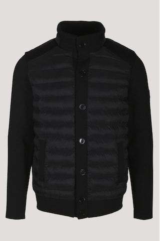 Erkek Zırh Örme Siyah Hırka Düğmeli Dik Yaka Slim Fit İnce Astarlı Mevsimlik Cardigan Ncs Jeans 4518-siyah Siyah