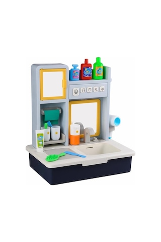 Kayyum Oyuncak Eğitici Modern Banyo Seti Müzikli Işıklı Mavi 7041