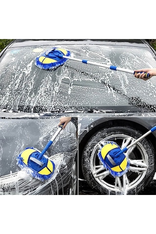 Ally Mikrofiber Dönebilen Püsküllü Araba Yıkama-temizleme Fırças