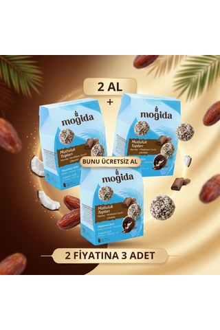 Mogida Mutluluk Topları Şeker İlavesiz 150g Kutu 10 Adet 3 Al 2 Öde-1420
