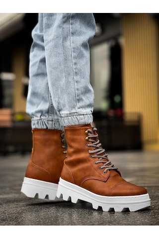 Knack Yüksek Taban Ayakkabı B-023 Taba Taba