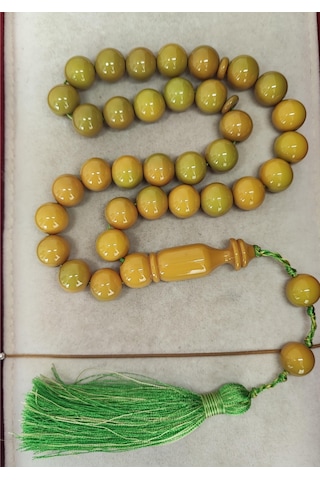 Katalin Yeşil-sarı Küre Model Tesbih