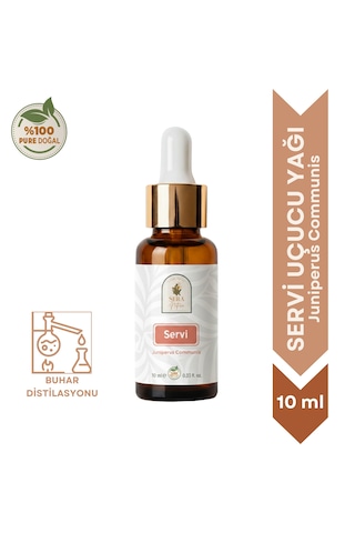 %100 Saf Servi Uçucu Yağı 10 Ml - Doğal Aromaterapi Ve Masaj Yağı Cypress Oil 10 ML