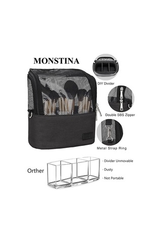 Moveevo Makyaj Fırçası Kutusu, Makyaj Bardağı Tutucu