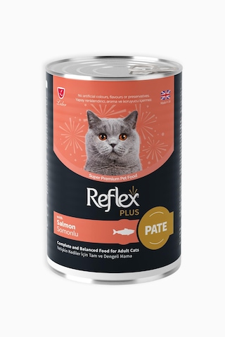 Reflex Plus Pate İçinde Et Parçacıklı Somonlu Yetişkin Kedi Maması 400 G Reflex Plus Pate İçinde Et Parçacıklı Somonlu Yetişkin Kedi Maması 400 G
