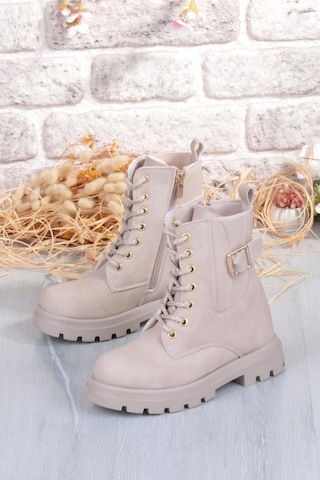 Fort Cool Aleda Anatomik Sıcak Astar Kaymaz Taban Kız Çocuk Bot Bej