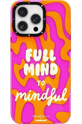 Apple Uyumlu iPhone 15 Pro Max Kılıf Yazı Desenli Youngkit Mindfullness Serisi Kapak Yeşil