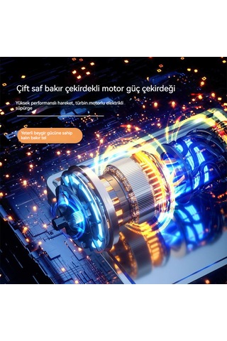 Güçlü Ve Yüksek Güçlü Araç Elektrikli Süpürgesi-turuncu