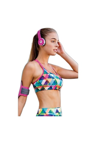 Yeni Inci Yoga-Fitness-Pilates-Koşu Sporcu Tayt Takım T126-T18 Çok Renkli