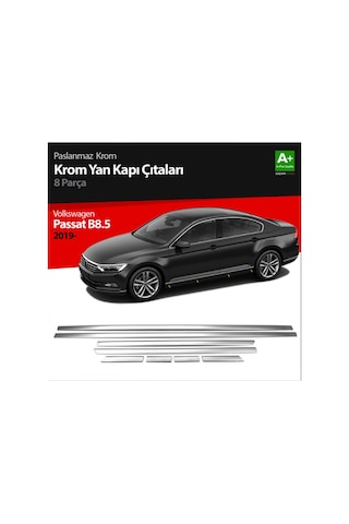 Vw Passat B8-b8.5 Yan Kapı Alt Çıta Kromu 8 Parça P.çelik
