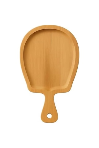 Bambu Sunum Tabağı Saplı Ergonomik Tasarım, Doğal Ahşap, Çevre Dostu, Kahvaltı, Peynir, Meze Ve Tatlı Sunumu İçin Şık Ve Dayanıklı 15cm