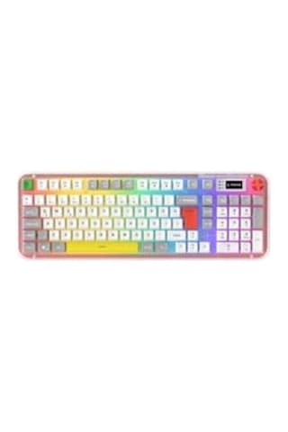 Rampage Reflect 99 Sessiz Beyaz - Gri Rgb Q Membrane Oyuncu Klavyesi Kdo