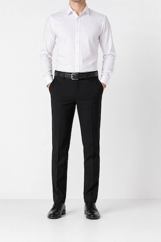 Neco Giyim Erkek Slim Fit Düz Kumaş Pantolon Siyah Siyah