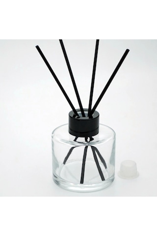 Boş Silindir Bambu 100 ML 4 Adet Şeffaf Oda Şişesi