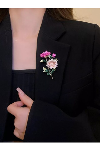 Beautiful Detail Orijinal Büyük Çiçek Broş 188007366 Pembe