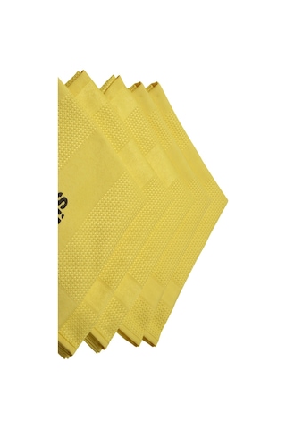 Silver Home Mikrofiber Dekoratif Cam Bezi Sarı 5'li