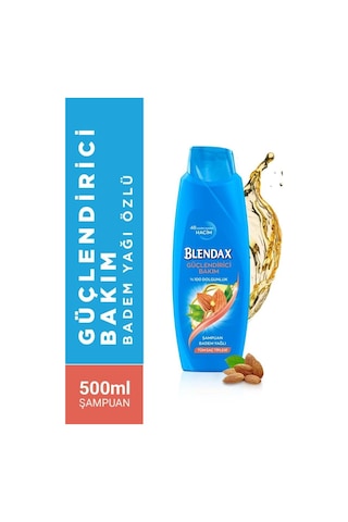 Blendax Bakım Badem Yağı Özlü Şampuan 4 x 500 ML