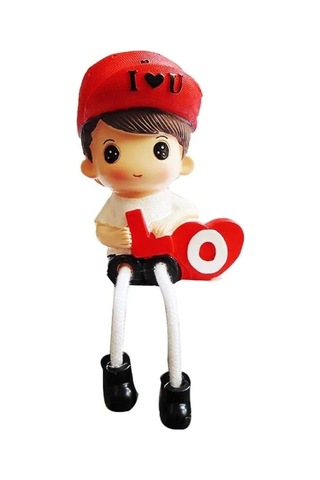 Love Temalı Oturan Çift Biblo Sevimli Reçine Figür Seti Dekoratif Mini Heykelcik Romantik Ev V Sku: Smgstk5f1fb8a55e Açık Altın
