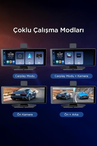 Torima T94c41 Wifi Bluetooth 4k Carplay Ön-arka Araç Kamerası