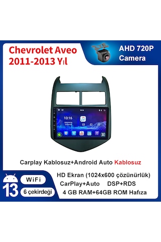 Chevrolet Aveo 2011-2013 Yıl 4gb Ram 64gb Rom Carplay Multimedya