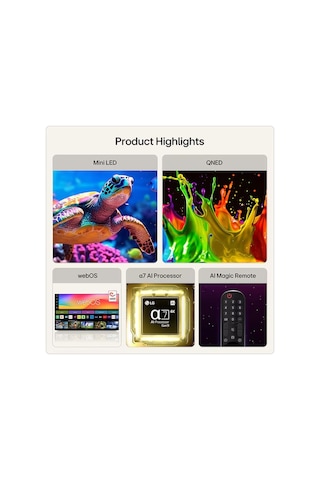 LG 75QNED7EB3A 4K Ultra HD 75" 190 Ekran Uydu Alıcılı webOS Smart QNED Mini LED TV