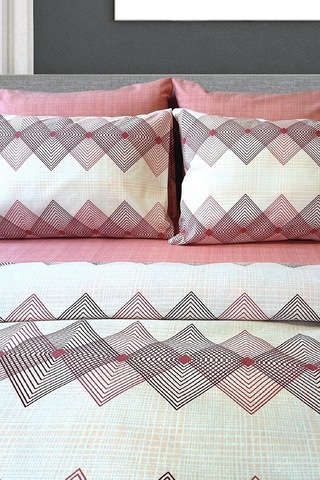 Tek Kişilik Ranforce Nevresim Takımı Düz Çarşaflı Dıamond Pudra