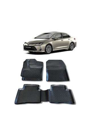 Toyota Corolla Paspas 2019 2023 Arası Uyumlu 3D Havuzlu Wöller Paspas