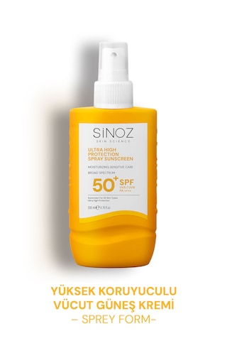 Sinoz Hassas Bakım Ultra Yüksek Koruyucu ve Nemlendirici Güneş Kremi SPF50+ 200 ML