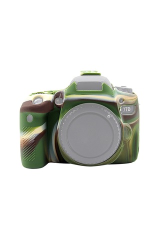 Canon Eos 77d İçin Puluz Yumuşak Silikon Koruyucu Kılıf Kamuflaj Diğer