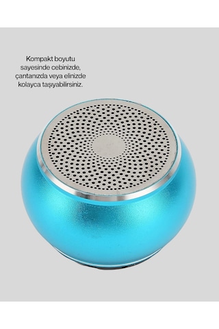 Mey İthalat Kablosuz Bluetooth 5.0 Hoparlör Kompakt Ve Güçlü Ses
